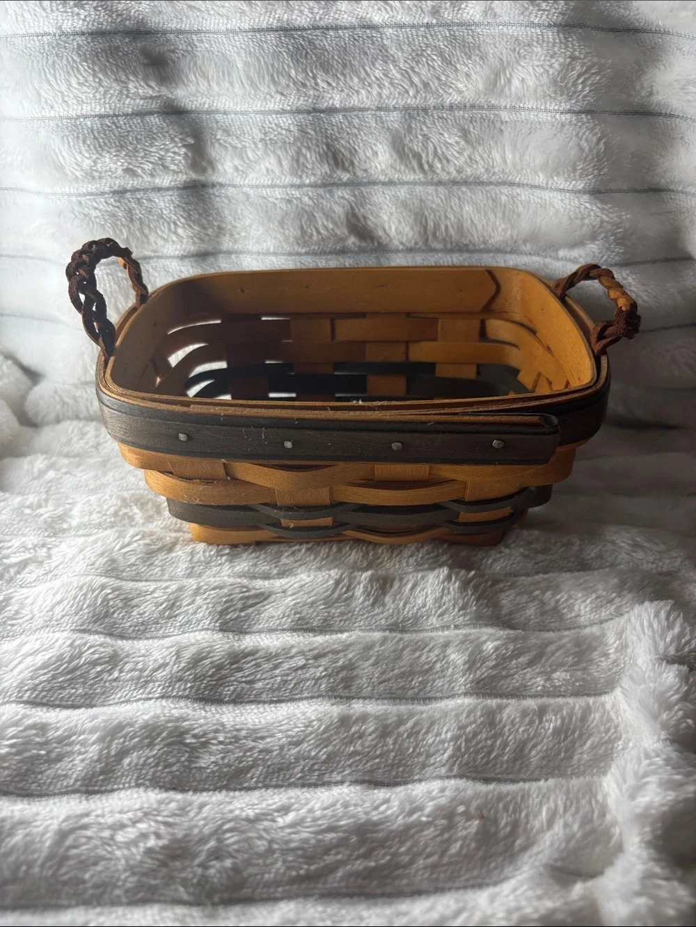 Longaberger 2000 Renewal Basket Combo Signed by Wendy 2 and Jerry 3
